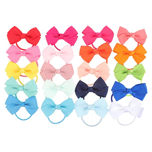 Toyvian 40stücke Haarbänder Mit Schleifen Für Mädchen Bunte Elastische Haargummis Süße Haaraccessoires Für Kleinkinder Geschenkidee Für Geburtstage Und von Toyvian