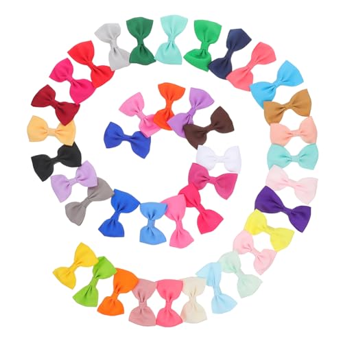 Toyvian 40stücke Haarschleifen Für Mädchen Junge Mädchen-haarschmuck Süße Kopfbedeckungen Befestigung Für Verschiedene Frisuren Leuchtende Farben Für Kinderoutfits Für Alltag Und von Toyvian