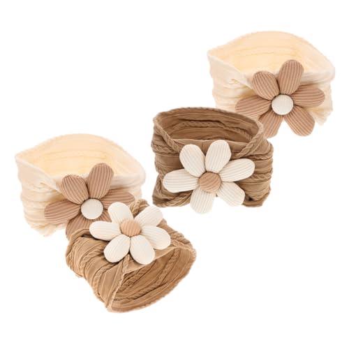 Toyvian 4stücke Stirnbänder Aus Nylon Mit Großen Schleifen Und Blumen Für Mädchen Monate Elastische Haarbänder Als Kopftücher Für Neugeborene Und Kleinkinder von Toyvian