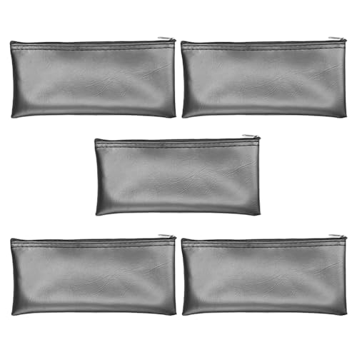 Toyvian 5-teilige Mikrofontaschen: Stilvolle Mikrofon-Tragetasche aus PU-Leder – Aufbewahrungstasche für drahtlose Mikrofone und kleine Gegenstände – tragbarer Organizer von Toyvian