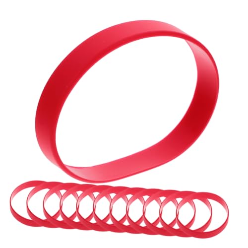 Toyvian 50 Stück Elastische Silikonarmbänder Leichte Dehnbare Gummibänder für Damen Herren Jugendliche Hautfreundliche Glatte Oberfläche Vielseitige Armbänder für Party Alltag und von Toyvian