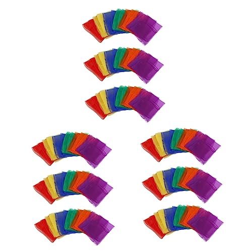 Toyvian 54 Stk Seidentuch Seidenschals Tanzen Quadratischer Schleier Ballettschal Regenbogen Tanzende Schals Leistungsschals Für Kinder Armband Schal Muster Damen Die Seide Kinder Spielen von Toyvian