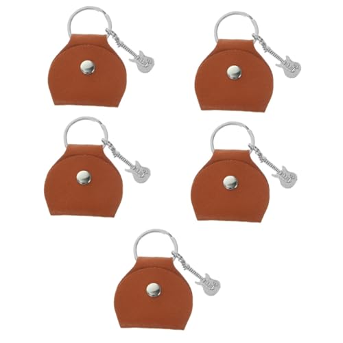 Toyvian 5St Tasche für Gitarrenpicks Schlüsselanhänger für Kinder Tasche für Plektren Plektrum einzigartiger Schlüsselanhänger Fall für Gitarrenplektren wählen Kleiner Anhänger Pick-Tasche von Toyvian