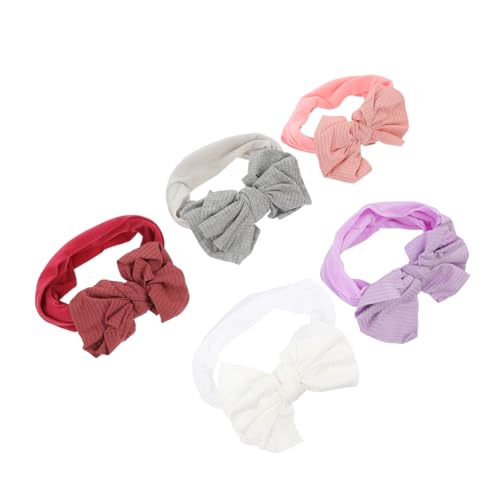 Toyvian 5st Stirnband Baby-turban-hut Turbane Für Kleinkinder Baby Kopf Wickel Baby-hijab Haarschmuck Hauben Für Babys Kleinkind Turban Graues Kopftuch Binden Geschenk Nylon Neugeboren von Toyvian