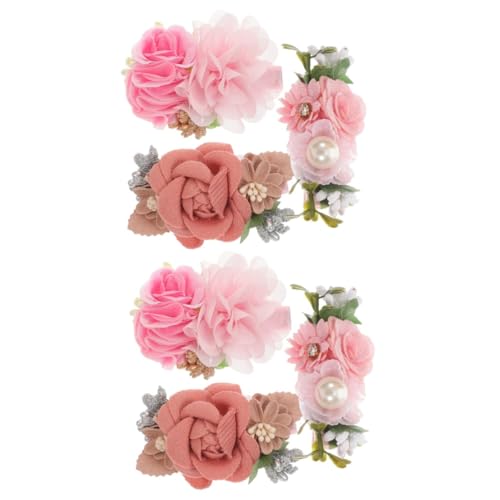 Toyvian 6 Stk florale Haarspange kinder haarspangen haarspange kinder Alligatorclip-Bögen Haarblumen Haarklammer Geschenke Haarschmuck Haarspangen für Mädchen Prinzessin Haarnadel Blüte von Toyvian