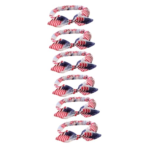 Toyvian 6 Stk Stirnband mit amerikanischer Flagge mädchen stirnbänder -Stirnband haarschmuck hair accessories stirnbänder Haarband Stirnband für Neugeborene Partyzubehör von Toyvian