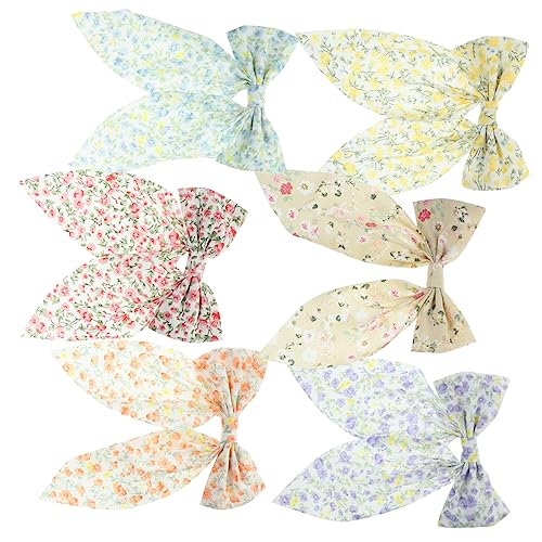 Toyvian 6stücke Große Haarspangen Mit Schleife Für Frauen Bunte Haarklammern Aus Chiffon Für Besondere Anlässe Partys Und Alltag Stilvolle Haaraccessoires Für Mädchen Und Damen von Toyvian