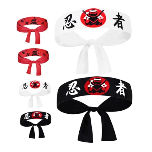 Toyvian 6 Stück Japanisches Karate Stirnband für Herren Atmungsaktive und Bequeme Hachimaki Kopfbedeckung mit Stilvollem Ninja Druck für Kochkostüme und Geburtstagsdeko Toyvian 6 Stück Japanisches Karate Stirnband für Herren Atmungsaktive und Bequeme Hachimaki Kopfbedeckung mit Stilvollem Ninja Druck für Kochkostüme und Geburtstagsdeko von Toyvian