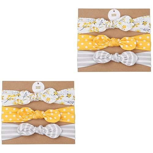 Toyvian 6 Stk Anzug Für Kinder Kinderanzüge Baby Bogen Stirnbänder Babyanzug Kinderkoffer Elastische Haargummis Für Babys Elastisches Stirnband Dreiteiliger Anzug Krawatte Neugeboren von Toyvian