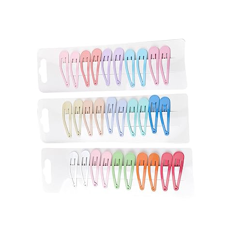 Toyvian 60St Haar Klammern kinder haarschmuck haarklammer set metall haarspange haarspange hair clips Haarklammern Haarspangen Wassertropfen Haarnadel Kopfbedeckung von Toyvian