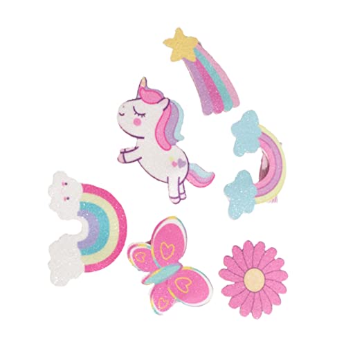 Toyvian 6stücke Glitzer-haarspangen Für Mädchen Einhorn Haarklammern Für Junge Mädchen Bunte Haarschmuck Accessoires Für Partys Und Alltag Einfach Zu Tragen Und Vielseitig Einsetzbar von Toyvian