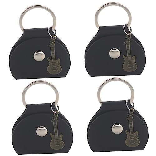 Toyvian 8 STK Tasche Für Gitarrenpicks Gitarren-schlüsselanhänger Schlag Für Gitarrenplektrum Plektrumkoffer Gitarrentasche Gitarren-Pick-Organizer Plektrenhalter Einzigartig Pu Kind Band von Toyvian