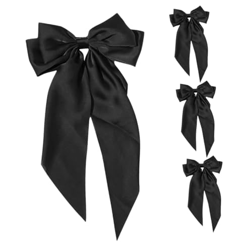 Toyvian 8 Stk Haarnadel Haarschmuck Haar Klammern Haarspangen für Frauen Schwarze Haaraccessoires Haarklammer Tiara große schleife haarspange Haarspangen Schleifen Hinterkopf Federbügel von Toyvian