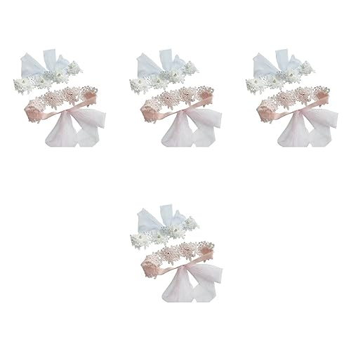 Toyvian 8 Stk Spitzenstirnband Kindergeburtstag Stirnbänder Haargummis Für Mädchen Kopftuch Mit Babyschleifen Geburtstagsstirnbänder Säuglingsblume Weiß Neugeboren Perle Chiffon Blumen von Toyvian