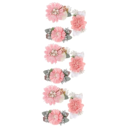 Toyvian 9 Stk Florale Haarspange Haarschmuck Für Mädchen Haarschmuck Für Kinder Rosa Haarspangen Schleifenhalter Für Mädchen Haarspangen Für Kinder Bögen Blüte Kleinkind Wild Metall von Toyvian