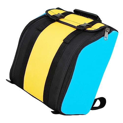 Toyvian Akkordeon rutschfeste Tasche Akkordeon-gig-Tasche Gigbag Blau Gelb Aufbewahrungstasche Rucksack Akkordeon Tragetasche Akkordeon Gigbag Kind Lagerregal Hochelastischer Gummi Tragbar von Toyvian