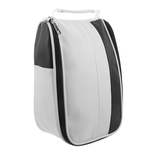 Toyvian Atmungsaktive wasserdichte Golf Schuh Tasche aus Kunstleder mit Reißverschluss Staubdicht Kompakt und Tragbar für Herren Outdoor Sport und Reise Organizer von Toyvian
