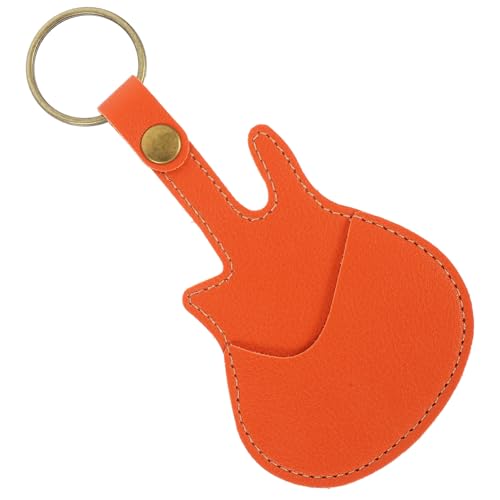 Toyvian Aufbewahrungstasche auswählen Gitarre Leder Tote-Einsatz-Organizer Kofferraum-Organizer Plektrum Pick-Halter Aufbewahrungsbehälter für Instrumentenpicks Ballade Pick-Box Handtasche von Toyvian