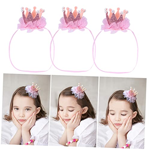 Toyvian Neugeborenes Stirnband Haargummis Für Babys Neugeborenes Haarband Elastische Stirnbänder Haarschmuck Für Mädchen Haargummis Für Kleinkinder Kopfbedeckung Gefüllt Mit Kaschmir Rosa von Toyvian