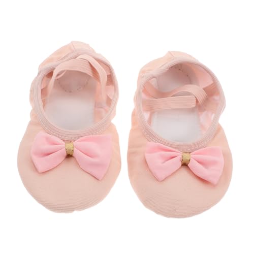 Toyvian Ballettschuhe Mädchen Weiche Tanzschläppchen mit Geteilter Ledersohle Flexibel und für Chinesischen Tanz und Balletttraining Robustes Material für Kleine Tänzerinnen von Toyvian