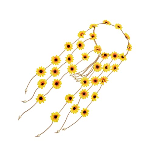 Toyvian Kopfbedeckung Mit Blumenquaste Schwangerschaftsgeschenke Für Erstmalige Mütter Blumen-haarband Blumen Haarkranz Kopfbedeckung Boho-haargummis Mutter Stirnband Stoff Die Blumen von Toyvian