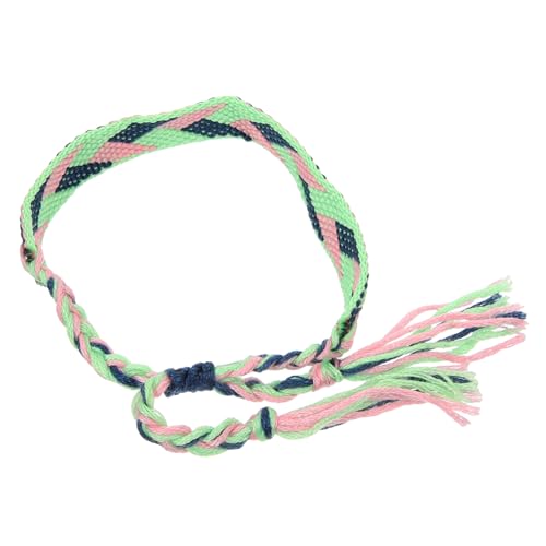 Toyvian Boho Freundschaftsarmband Verstellbar Handgefertigt Baumwoll Schnur Wellenmuster Armband Damen und Herren Eleganter Ethno Stil Geschenkidee von Toyvian