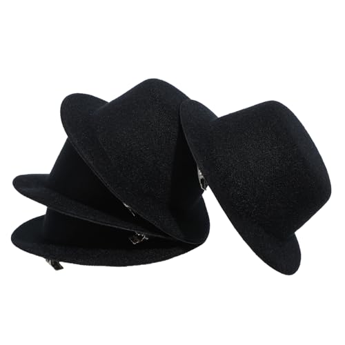 Toyvian Craft Hats 4 Stück Mini-haarnadel Rund Für Formelle Hüte Haar-accessoires Für Mädchen von Toyvian