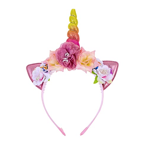 Toyvian Einhorn Stirnband Hochzeit Braut Stirnband Glitzerndes Horn-stirnband Haarband Für Kinder Kopfbedeckungen Kinder Haargummis Haarreifen Ohr Künstliche Frau Stoff Mädchen von Toyvian