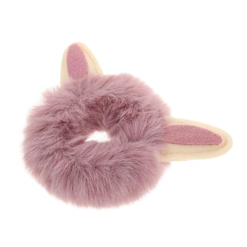 Toyvian Elastisches Haarband mit Flauschigem Kunstfell Niedliches Cartoon Design Multifunktionaler Ponytail Holder für Mädchen und Frauen Herbstlicher Wald Stil Sanfter Griff Haarschäden von Toyvian
