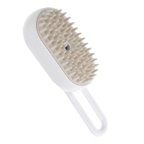 Toyvian Dampfbürste Für Katzen Mit Rotierendem Design Zur Fellpflege Sprühkamm Für Haustierbad Mit Feuchtigkeitsfunktion Einfache Ein-knopf-bedienung Für Schmutzentfernung Und Massage von Toyvian