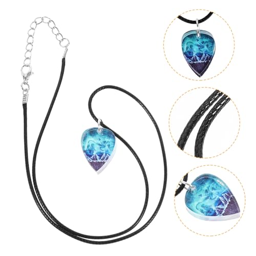 Toyvian Gitarrenplektrum Anhänger Halskette Aus Kunststoff Für Damen Herren Schlichtes Design Angenehm Zu Tragen Als Modisches Accessoire von Toyvian