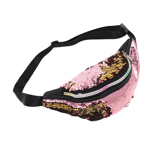 Toyvian Glitzernde Pailletten-hüfttasche Verstellbare Gürteltasche Für Mädchen Glänzende Reisetasche Sporttasche Für Täglichen Gebrauch Reisen Und Aktivitäten von Toyvian