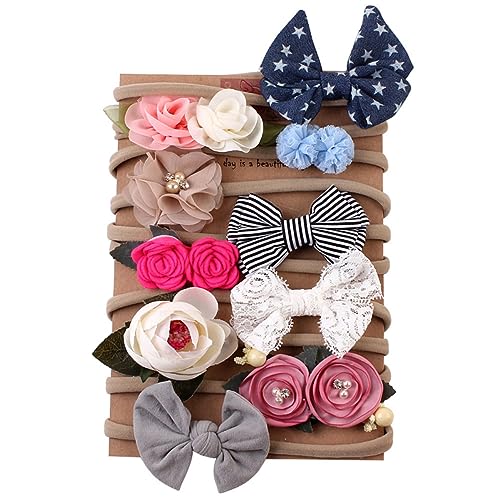 Toyvian Baby-kopfwickel Baby- -stirnband Babyhaarbänder Baby Hair Band Säuglingsturban Stirnband Haarschmuck Baby Baby-blumen-stirnband Turban Haarband Mädchen Kleine Kopfbedeckung von Toyvian