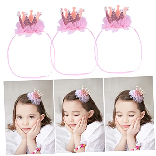 Toyvian Elastisches Haarband Neugeborener Kopfwickel Neugeborenes Haarband Haarschmuck Stirnband Für Kleinkinder Baby Kopfbedeckung Krone Baby Mädchen Haarschmuck von Toyvian