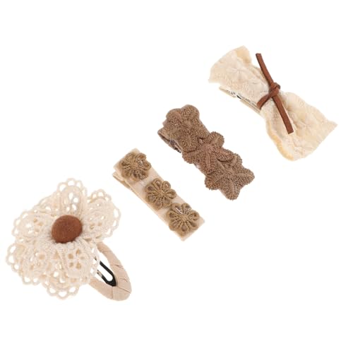 Toyvian Haarspangen-set 4er-pack Baby-haarspangen Haarschleifen Für Mädchen Kleinkinder-haar-accessoires Bezaubernde Vielseitige Haarnadeln in Wunderschönen Farben von Toyvian