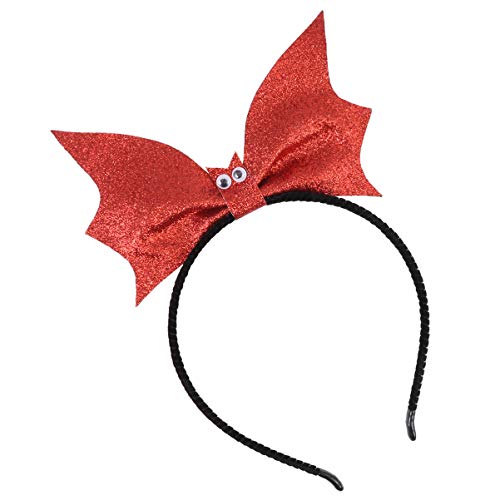 Toyvian Halloween-Fledermaus-Pailletten-Haarbänder: Funkelndes Süßes Fledermaus-Stirnband Für Damen Und Mädchen Halloween-Kostümzubehör Einheitsgröße von Toyvian