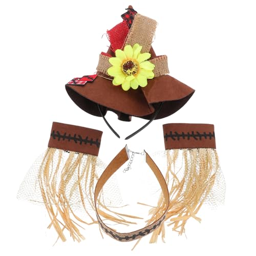 Toyvian Hexenhut Haarbügel 4 Stück in 1 Satz Vogelscheuche Kostüm Hut Armband Halskette Halloween Gruselige Kostüme für Frauen Halloween Kostümzubehör Toyvian Hexenhut Haarbügel 4 Stück in 1 Satz Vogelscheuche Kostüm Hut Armband Halskette Halloween Gruselige Kostüme für Frauen Halloween Kostümzubehör von Toyvian