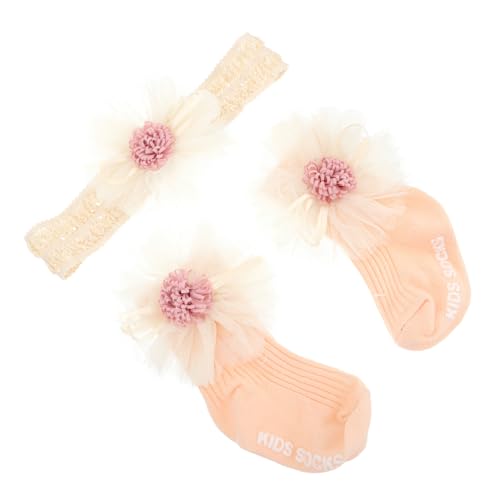 Toyvian Junge Mädchen Haarschmuck Teilig Angenehmes Stirnband und Niedliche Kleine Mädchen Socken Hautfreundlich und Sicher Geeignet für Badetage Fotografie und Geburtstagsfeiern von Toyvian