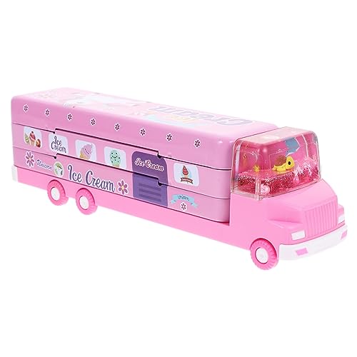 Toyvian Kasten Mäppchen Bus-Kosmetiktasche Schulbus-Stifthalter Einhorn-Stifthalter Stift-Organizer kleine Beutel Etui für Bleistift schmücken Aufbewahrungskiste Stiftebox Modellieren von Toyvian