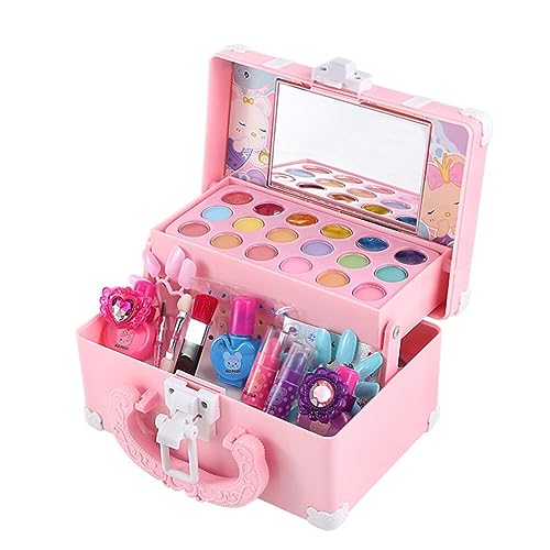 Toyvian Kinderkosmetik Lernspielzeug Für Den Haushalt Kinderanzug Make-up-Spielzeug-Requisite Kinder Benutzen Kosmetikspielzeug Puppenhaus-Make-up-spielzeugset Kleines Mädchen Bilden Abs von Toyvian