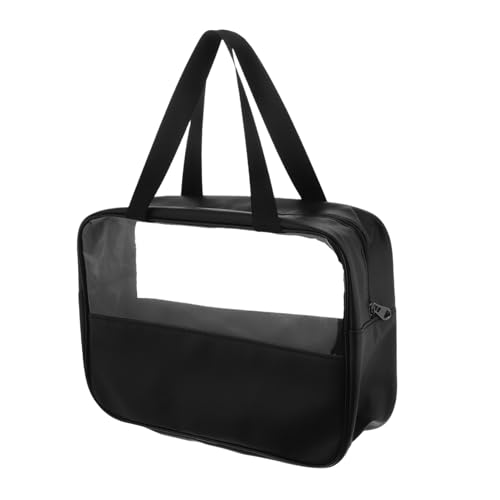 Toyvian Make up Bag Mit Griff wasserdichte Toilettentasche Große Kapazität Für Reisen Halbtransparentes Design Vielseitiger Organizer Für Kosmetik Und Pflegeprodukte Für Frauen Und von Toyvian
