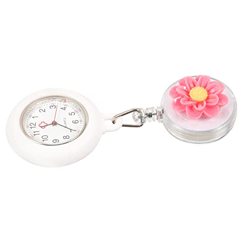 Toyvian Retractable Pocket Watch Für Frauen Praktische Ansteckuhr Mit Clip Für Und Ärzte Tragbar Und Langlebig Leuchtende Zeiger Vielseitig Einsetzbar von Toyvian