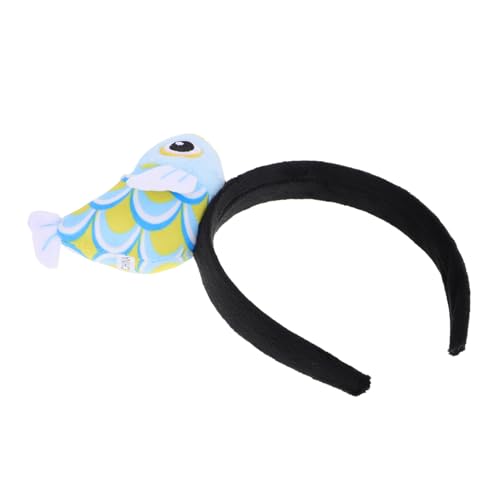 Toyvian Lustiges Kostüm Kopfstück Goldfisch Halloween Neuheit Stirnband Tier Cosplay Haar Zubehör Party Kopfbedeckung Meer Kreatur Fisch Kostüm Accessoire von Toyvian