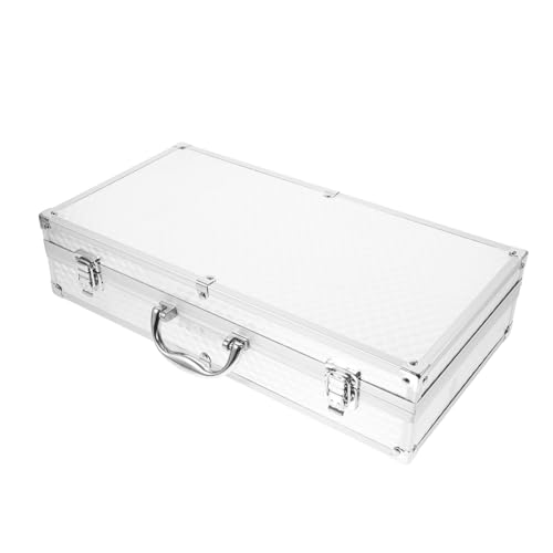 Toyvian Metallkoffer Für Mikrofone Aluminium Werkzeugkoffer Tragbare Aktentasche Mikrofonkoffer Mit Polsterung Gerätekoffer Für Herren von Toyvian