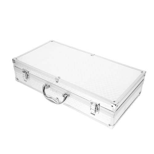 Toyvian Mikrofonschutzbox Mikrofon-Aufbewahrungsbox Mikrofontasche Aktentaschen für Männer Koffer Harte Aktentasche kabelloses mikrofongehäuse tragbar Kasten Aluminiumschale von Toyvian