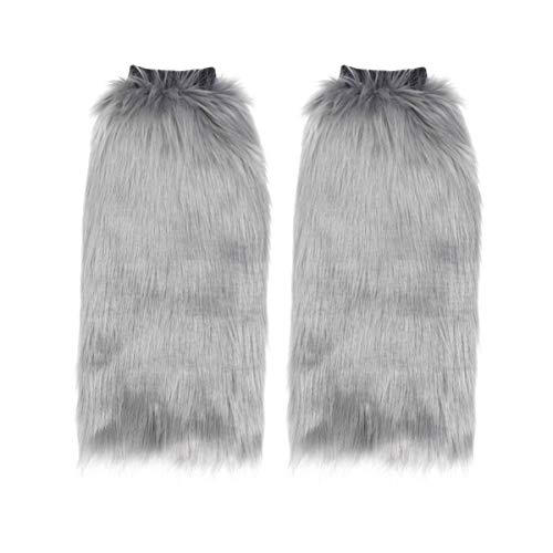 Toyvian Modekleidung Faux Fur Leg Warmers Beinw?rmer Stiefel Kostümstiefel Deckungen Langer Beinw?rmer Flauschiger Beinw?rmer Manschette Fauxpel Ankle Leg Warmers Absatzstiefel von Toyvian