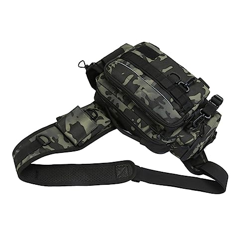 Toyvian Nylon Angeltasche Organizer Für Angelwerkzeuge Angel-Schultertasche Angel-Aufbewahrungstasche Multifunktionale Tasche Zum Angeln von Toyvian