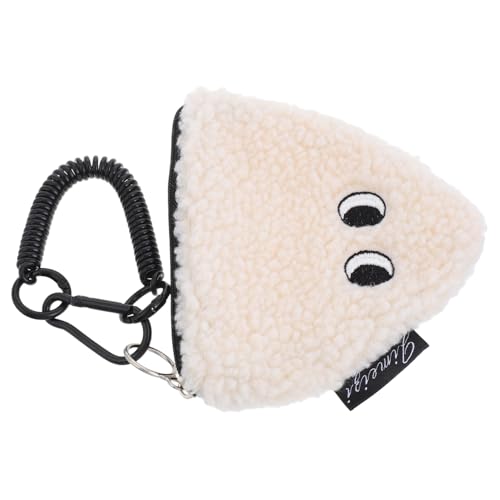 Toyvian Mini-aufbewahrungsbeutel Für Geldbörsen Hängende Münzbörse Aus Plüsch Kleiner Schlüsselanhänger Mit Reißverschluss Cartoon-Tasche Für Damen Praktische von Toyvian