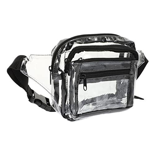 Toyvian Outdoor PVC wasserdichte Bauchtasche für Herren Transparente Sport Handytasche mit Einstellbarem Schultergurt für Radfahren und Freizeitaktivitäten Accessoire für Outdoor von Toyvian