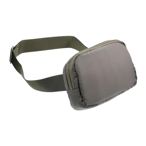Toyvian Pack Mobiltelefonbeutel ausführen Sporttasche Gürteltaschen Mini funktional laufende Hüfttaschen Größe Hüfttasche für Damen Taillenbeutel Oxford-Stoff Dark Green von Toyvian